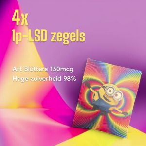 4x 150mcg 1p-LSD zegels
