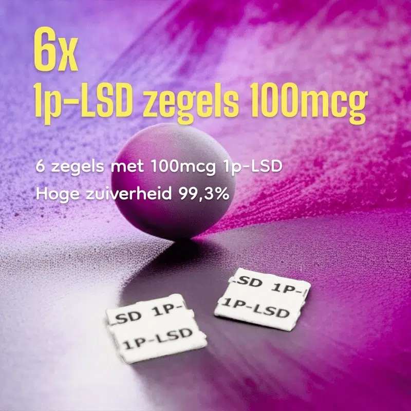 6x 100mcg zegels (1p-lsd)